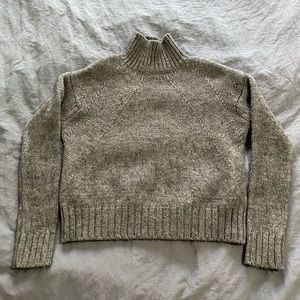 Grey high neck sweater